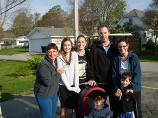family pictures at Oral Cancer Walk April 2011